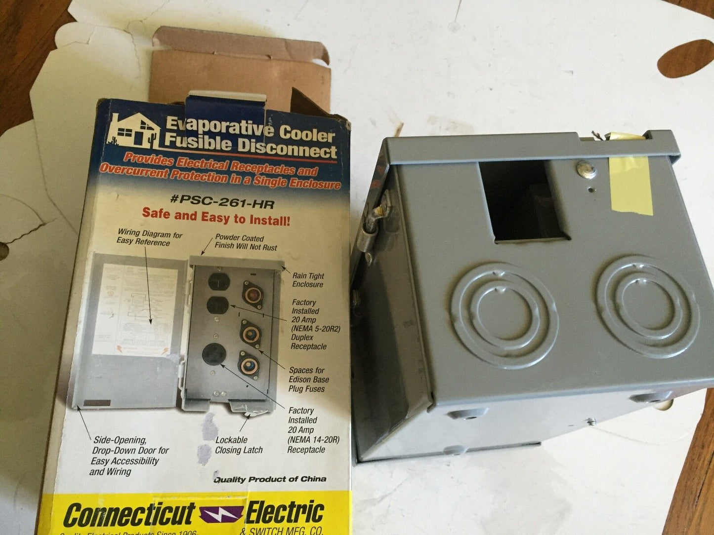 New Connecticut Electric Psc-261-Hr  Evaporative Cooler Fusible,Cz