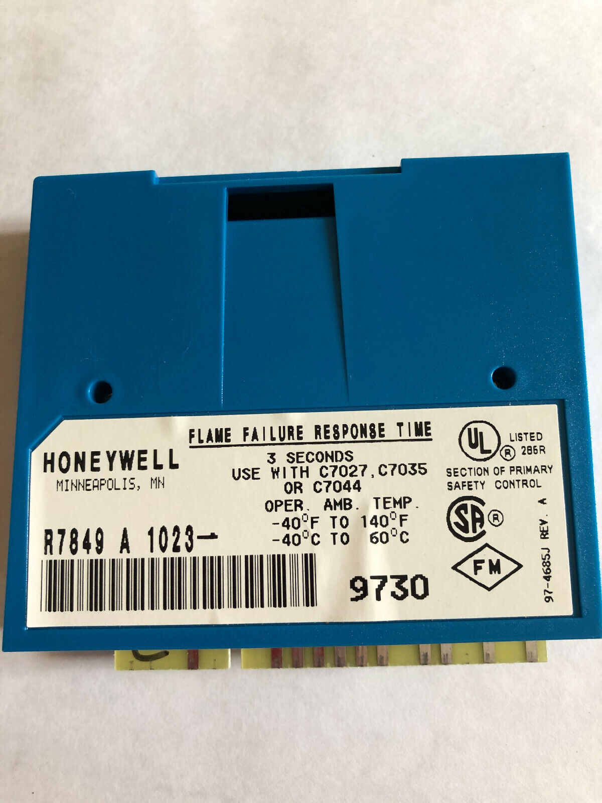 Honeywell R7849a1023 Ultraviolet Flame Amplifier (Excellent Condition),Ec