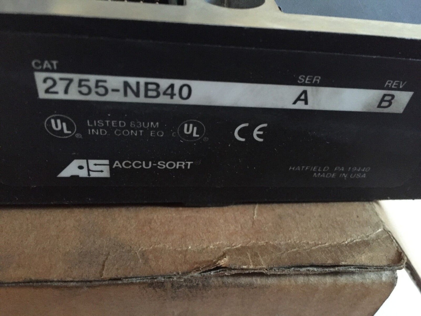 New Accu-Sort 2755-Nb40 Adaptscan Bar Code Wiring Base,Sj