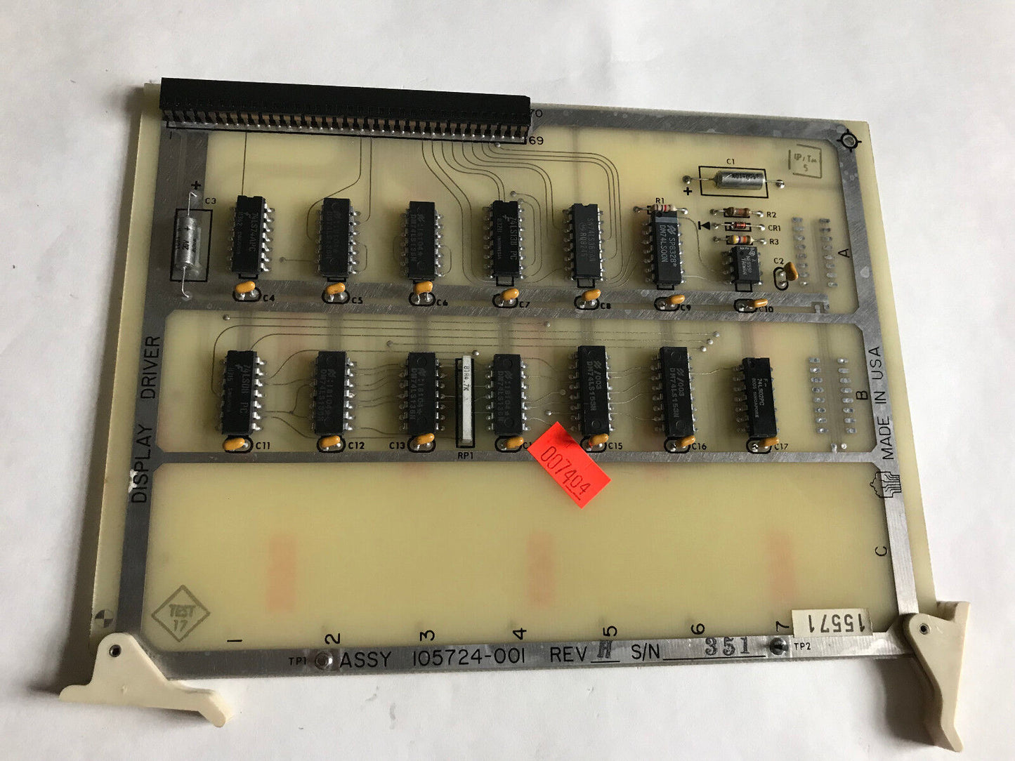 Charmilles Andrews 105724-001 Assy Display Driver Board Pcb 105724-Oo1,Si