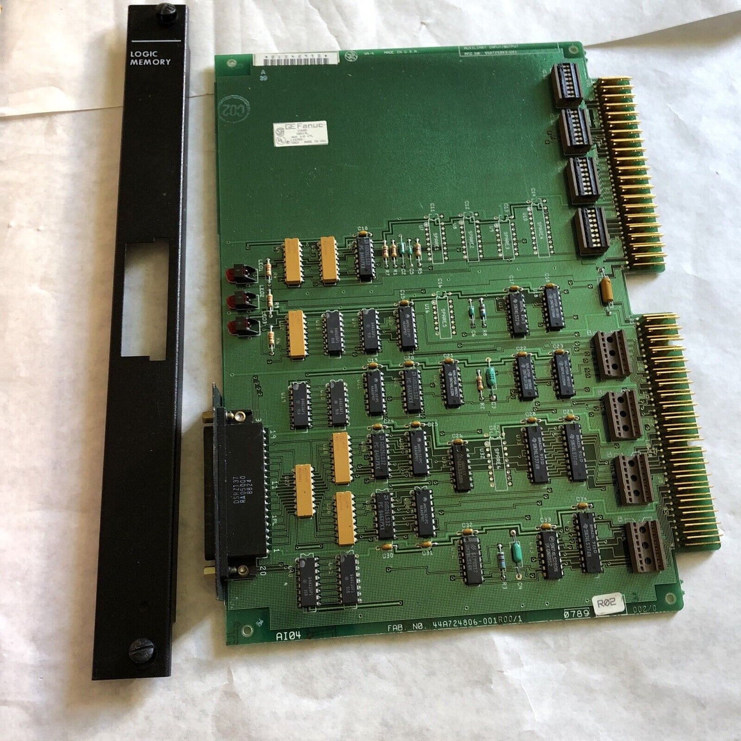 New Ge Fanuc Ic600cb513l Fanuc Aux I/O Ctl,44A724806-001Roo/1,  Ic600cb513,Ey