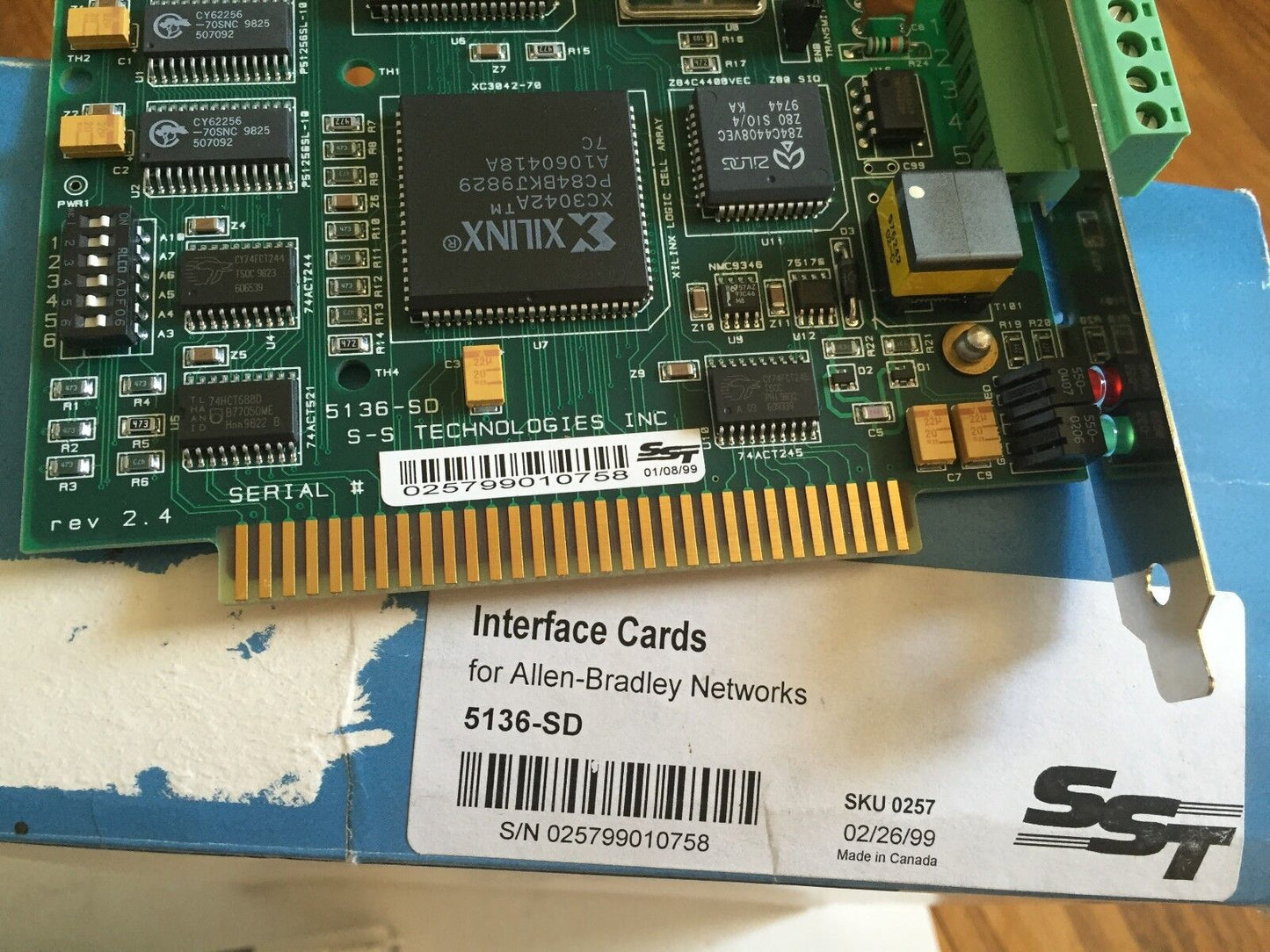 New Sst 5136-Sd,1643,S-S Technologie Network Interface Card Z180 Processor,Fg