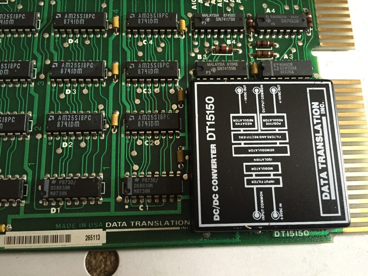 Data Translation Dt15150,Epo43  Pc Board Dt-15150,Cf