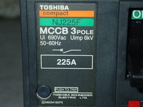Toshiba Nj225f Mccb 3Pole,Mccb-Nj225f 3-Pole Circuit Breaker, 225 Amp,Er