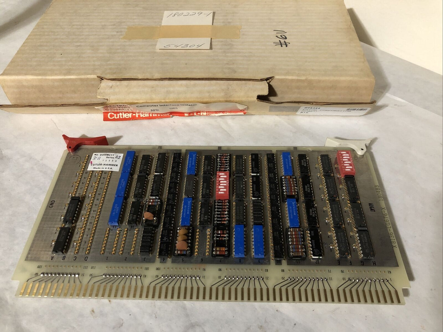New Cutler-Hammer Eaton D520bc11 Pc Board Ca64199-P67 Emc-1,X8136-Lg676-X,Bf,Fk