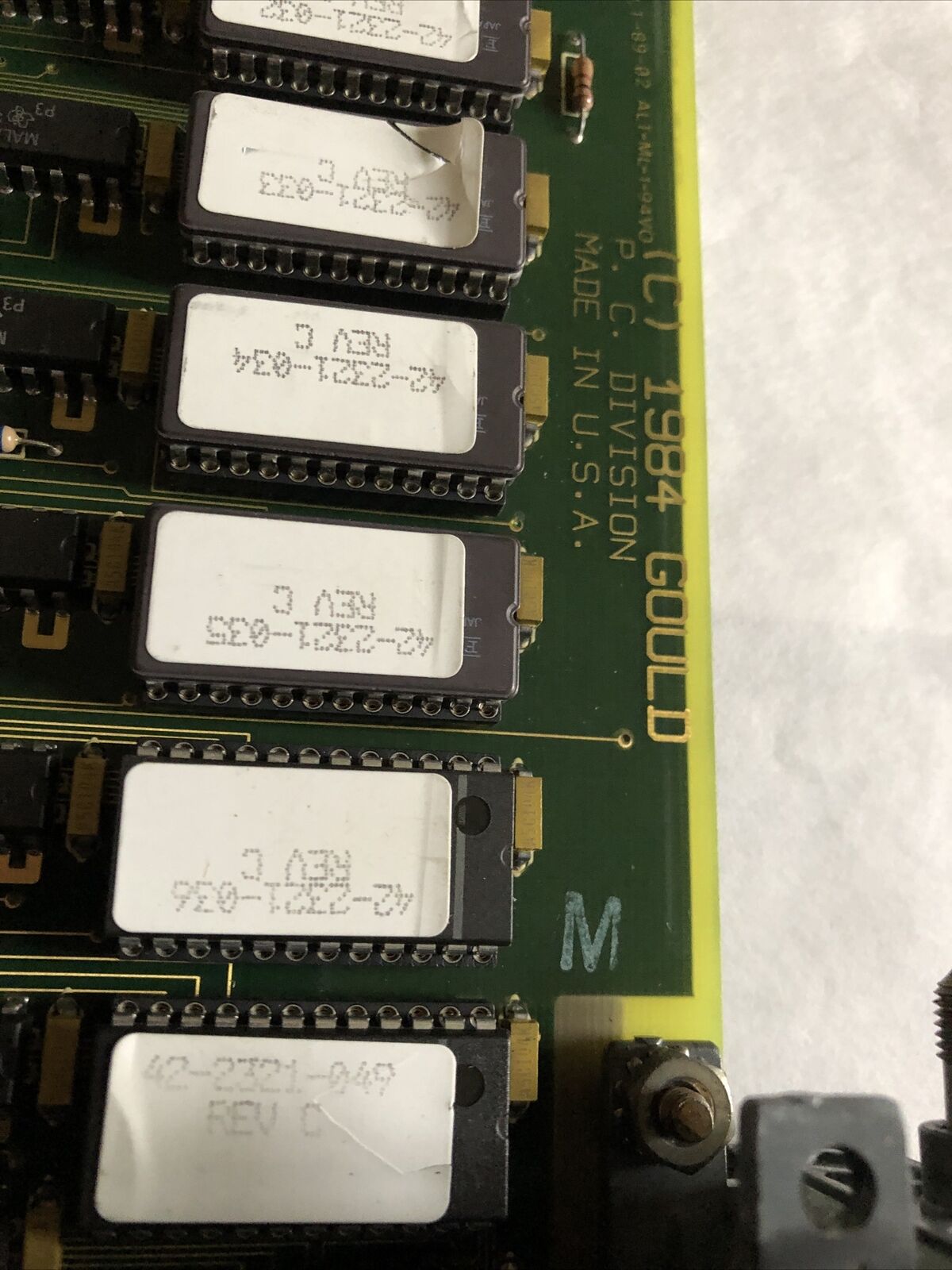 Gould C924 C.P.U.,C916-100 Rev A,Asc924000 Electric Cpu Module,Ee