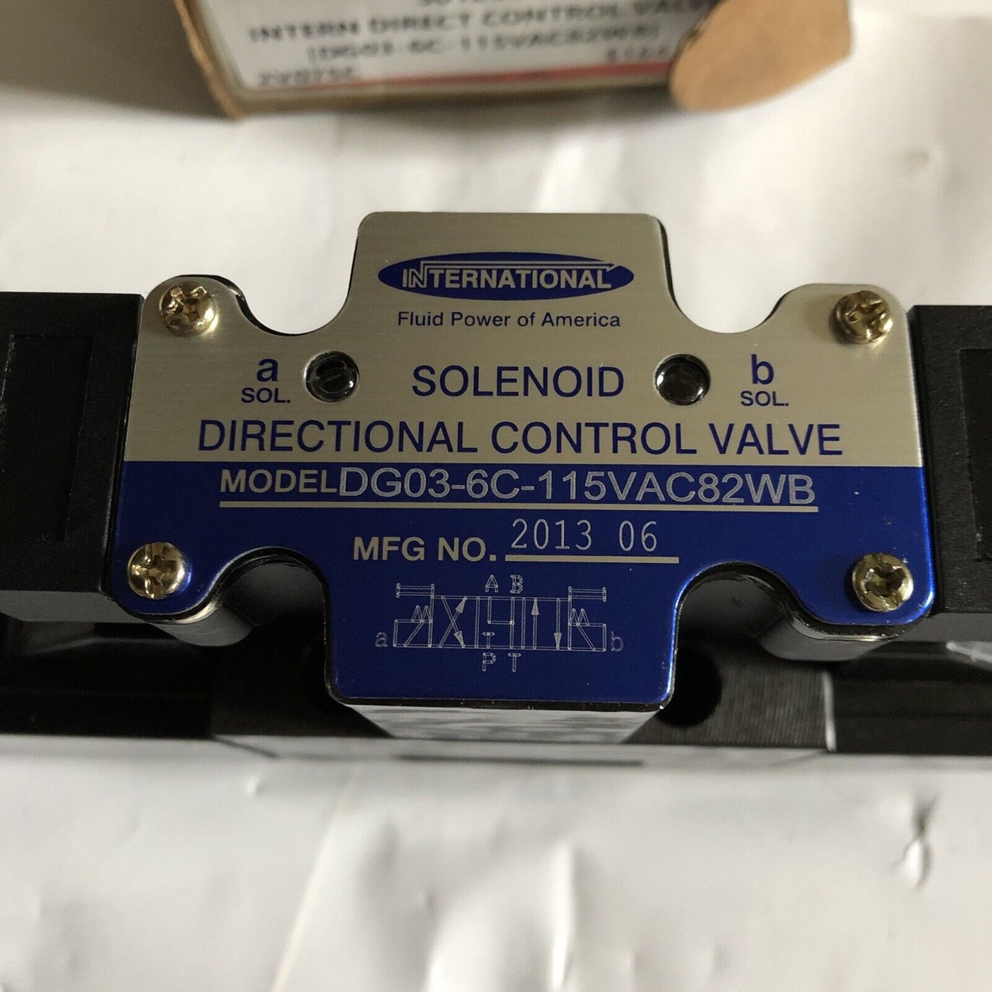 International Dg03-6C-115Vac82wb, Directional Solenoid Valve,Ap