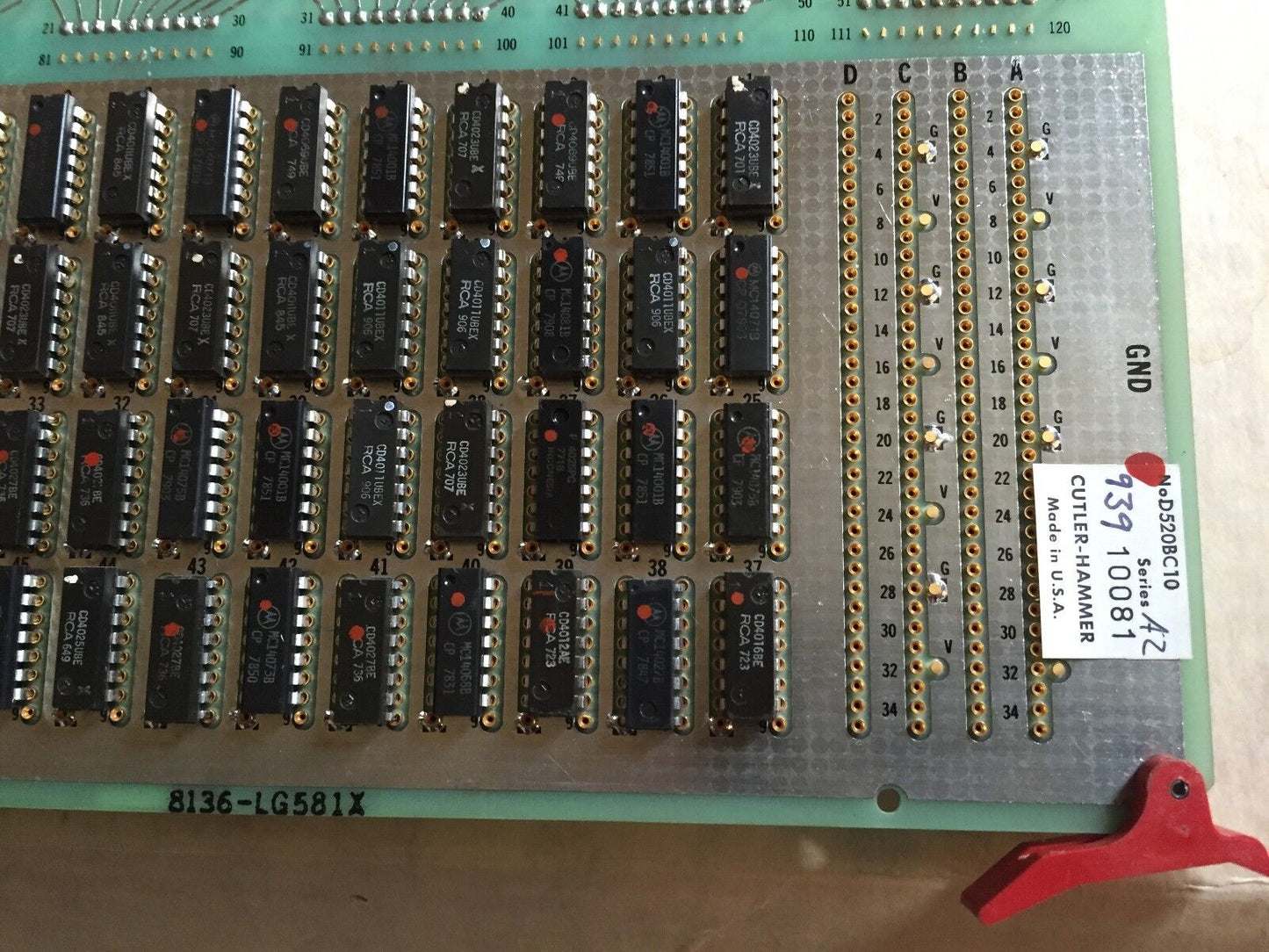 New Cutler-Hammer D520bc10,Augat Eaton Corporation Pc Board,Dg