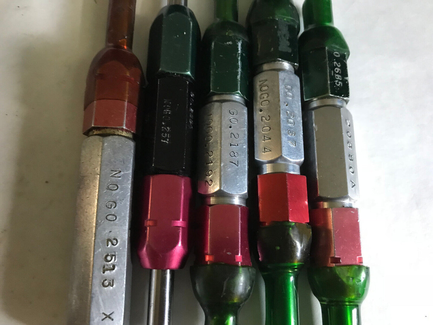 Lot Plug Gage Go Nogo Van Keuren .2037,2044,233,2499,280,2685,2280,375,3860,Es
