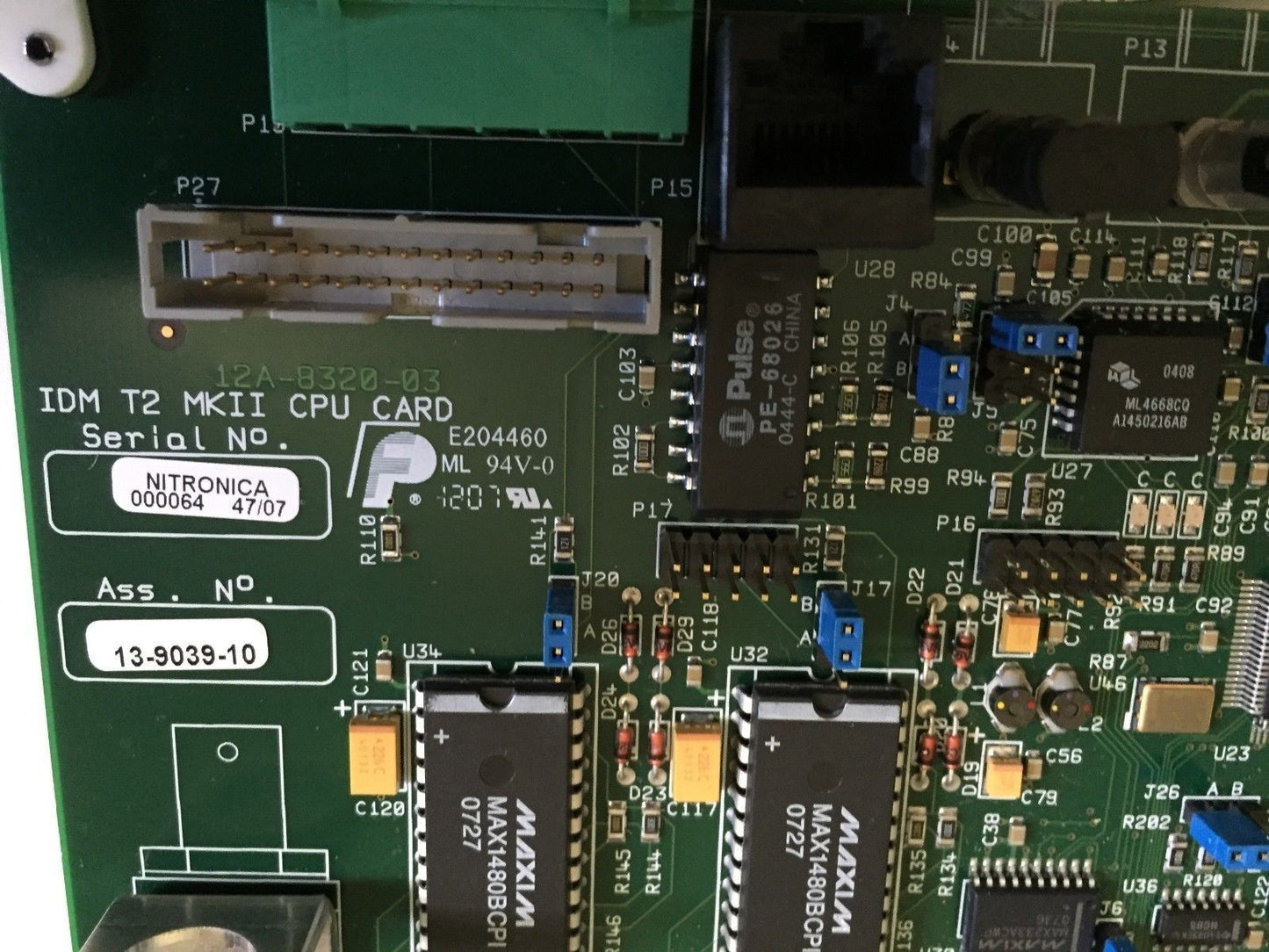 Qualitrol 13-9039-10,E204460,Nitronica, Idm T2 Mkii Cpu Card 90390010,Be,Cf