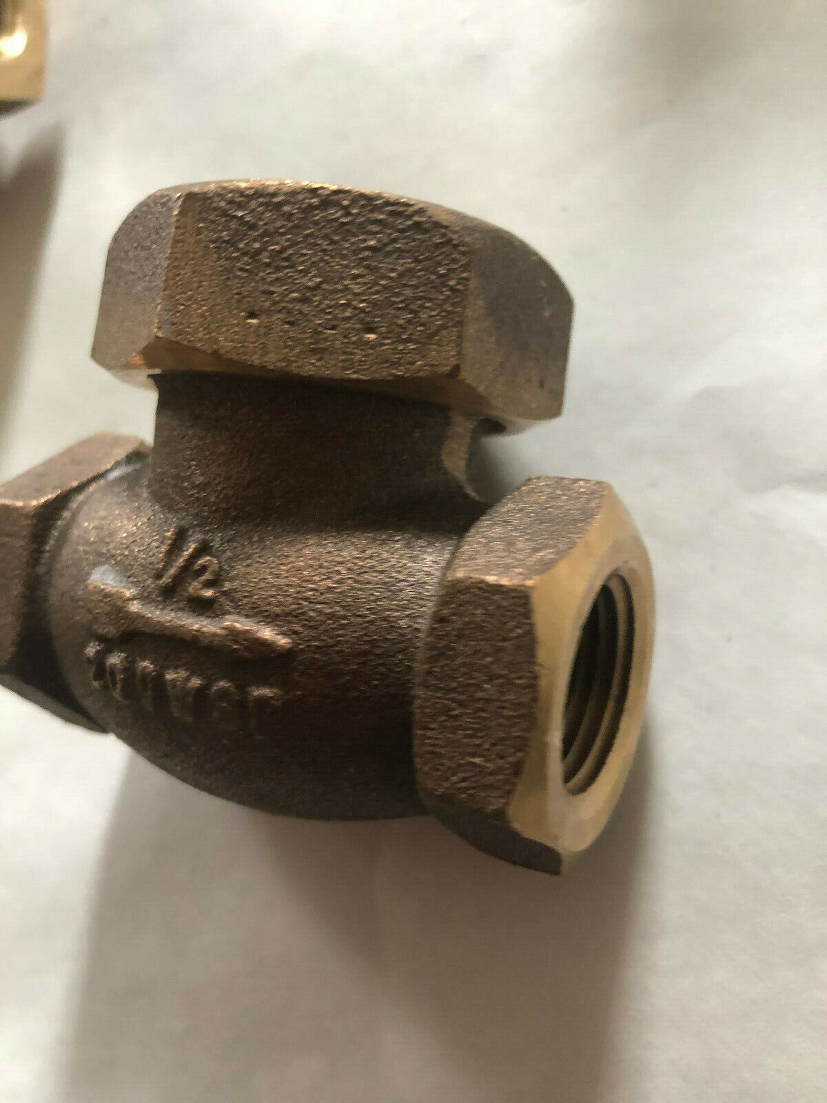 1/2" United Brass Bronze Spring Lift Check Valve,1/2 Npt United Brass Works 1/2