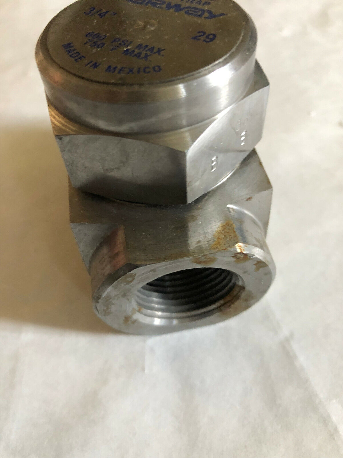 New 3/4" Npt Yarway 29 Impulse Steam Trap,600 Psi Valve,750 F,Bm