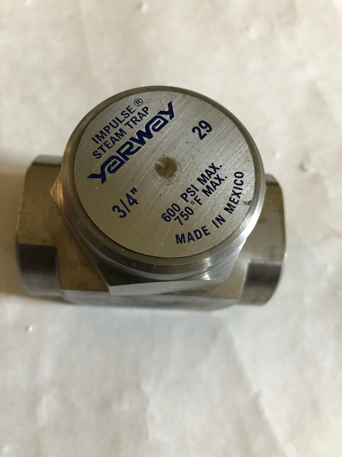 New 3/4" Npt Yarway 29 Impulse Steam Trap,600 Psi Valve,750 F,Bm