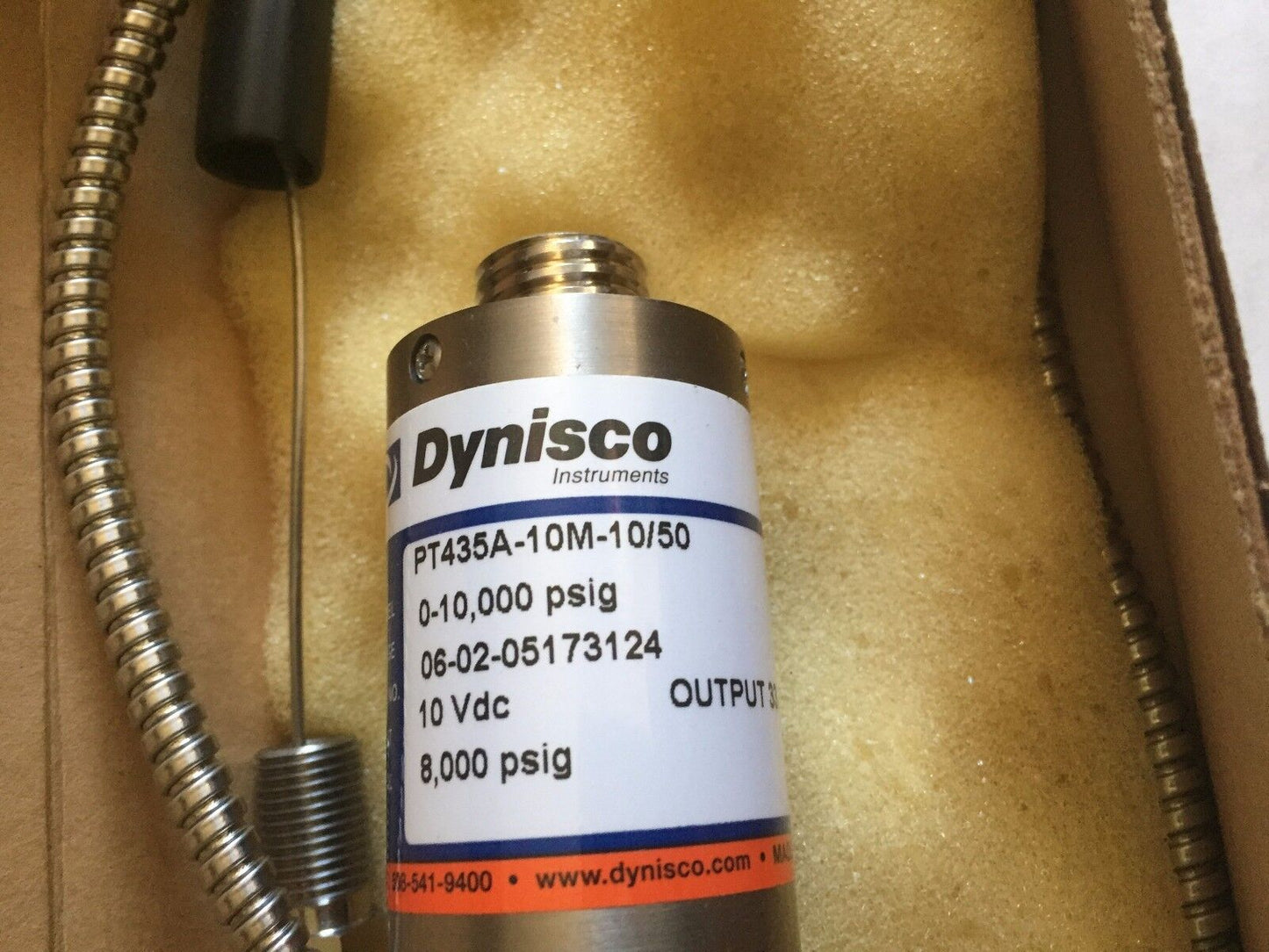 New Dynisco Pt435a-10M-10/50 Melt Pressure Transducer 0-10,000 Psig 10 Vdc,Bv,Ea