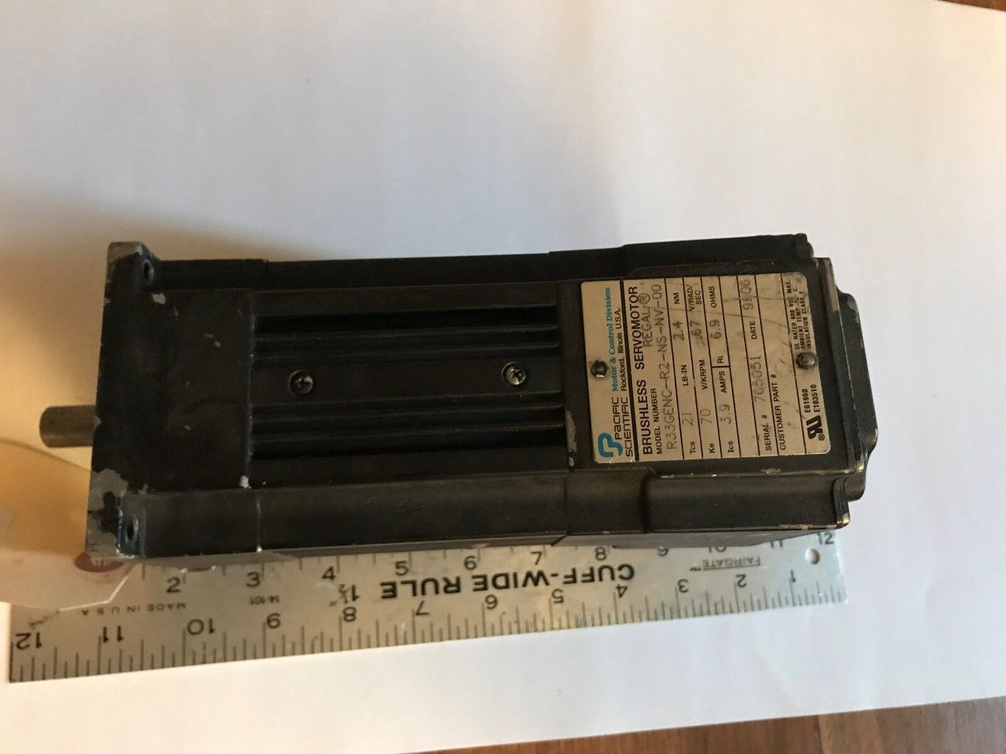 Pacific Scientific R33genc-R2-Ns-Nv-00 Servo Motor,Regal R33genc-R2-Ns-Nv-00, Eh