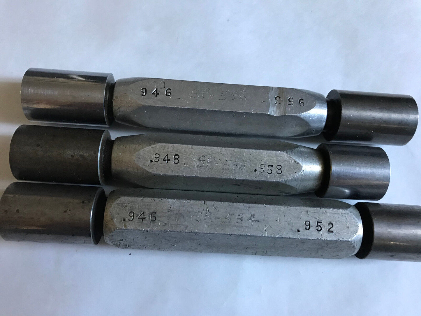 Lot The Pipe Machinery Go No Go Plug Gage .946,.952,.953,.946,.948,.958,Sa