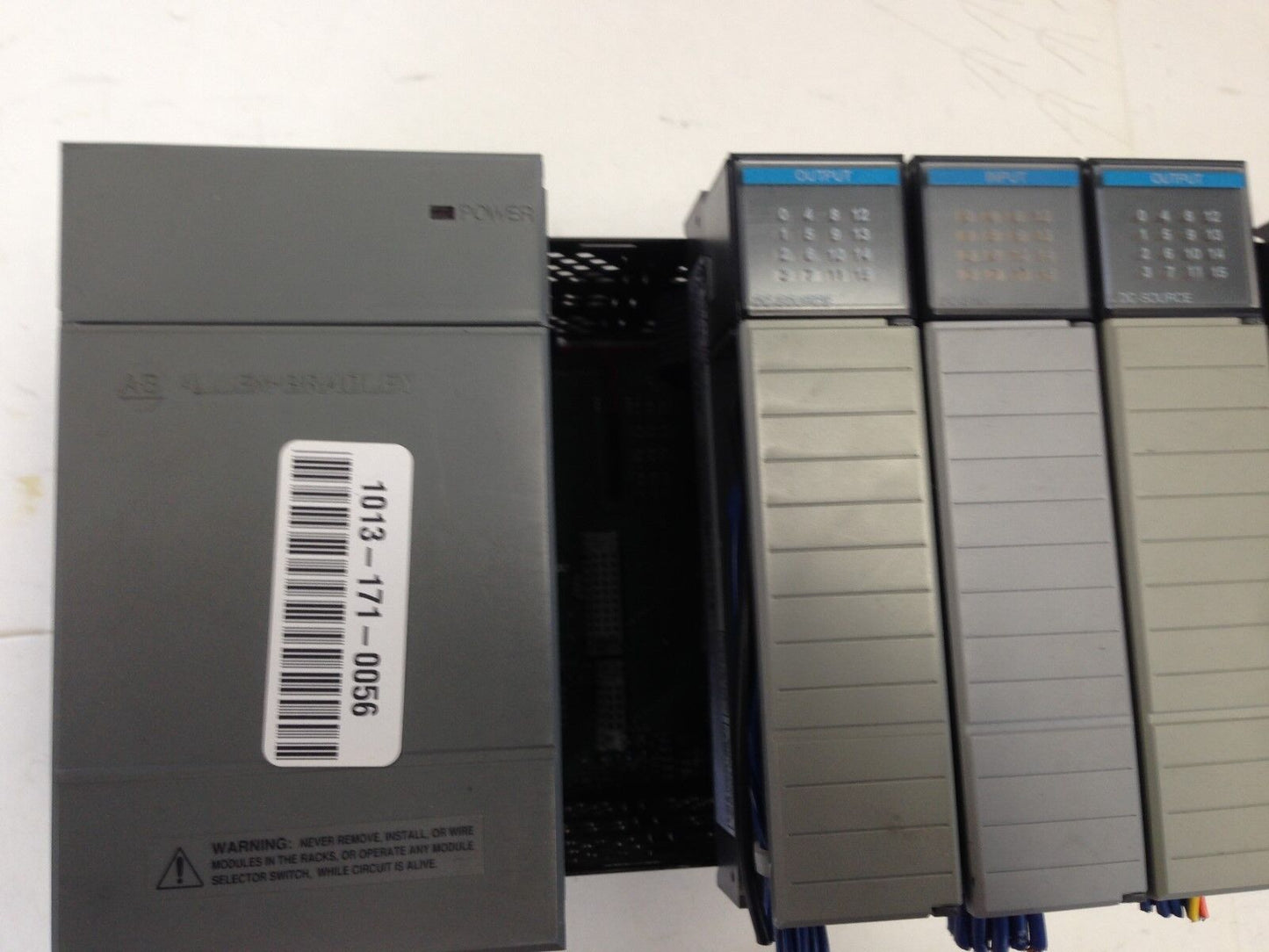 Allen Bradley Slc-500 Plc 1746-P2, 1746-A10, 1746-P2, 1746-Ib16 ,10-Slot,Dg