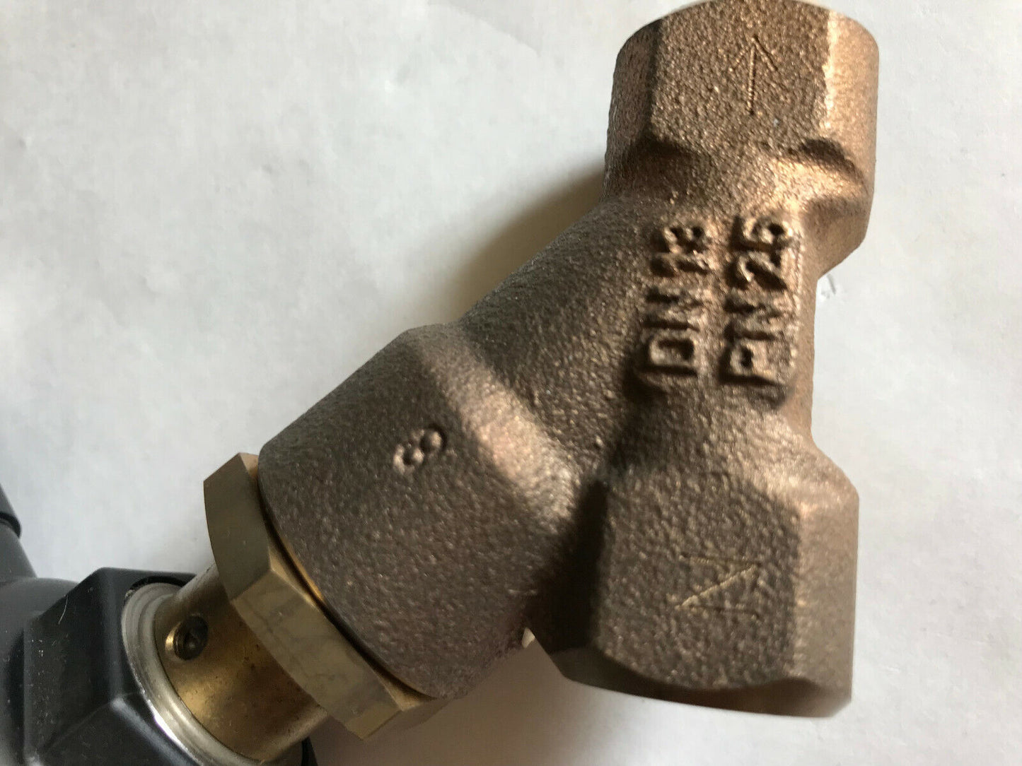 3/8" Npt Burkert 2000-A-1/2 Ptfe Bz Pneumatic Piston Seat Valve Nc,00428551,Ag