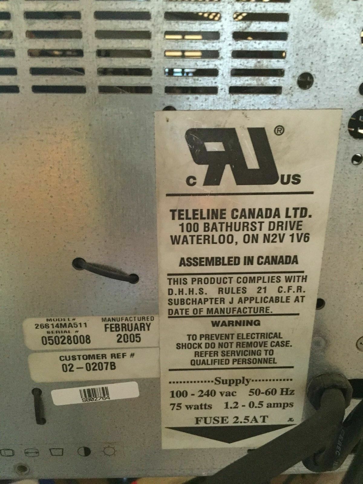 Teleline 26814Ma511 Monitor 26814Ma511,Hk