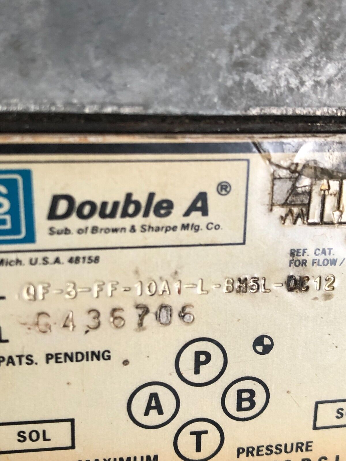 Double A Qf-06H-C-10B1-L-Y-T-Bh5l-Dc Hydraulic Valve,Df-3-Ff-10A1-L-Bh5l-Dc,Bp