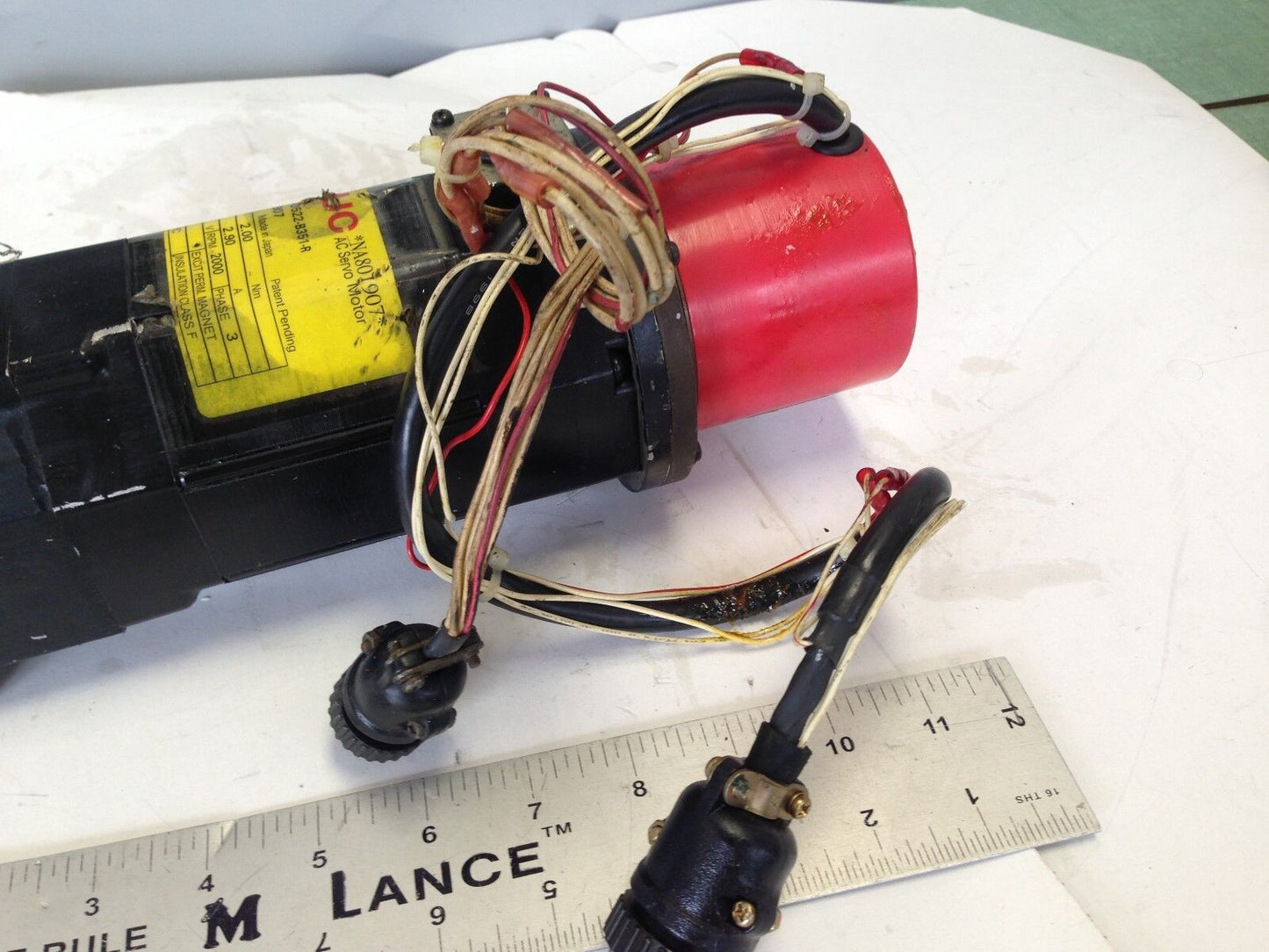Fanuc A06b-0522-B351-R Ac Servo Motor,  90 Vdc, 2000 Rpm,3Ph,Fanuc 1-0,1-O, Bk