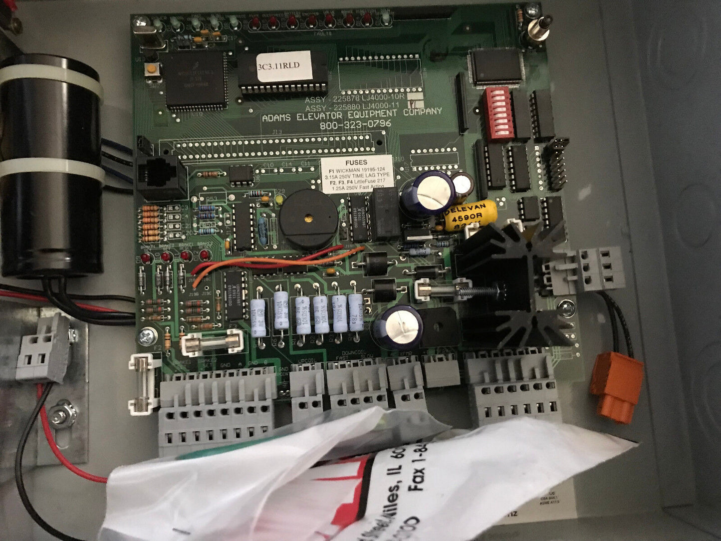 New Adams Lj 4000-00,Lifejacket Controller Adams Elevator 225878 Lj4000-10R,Em