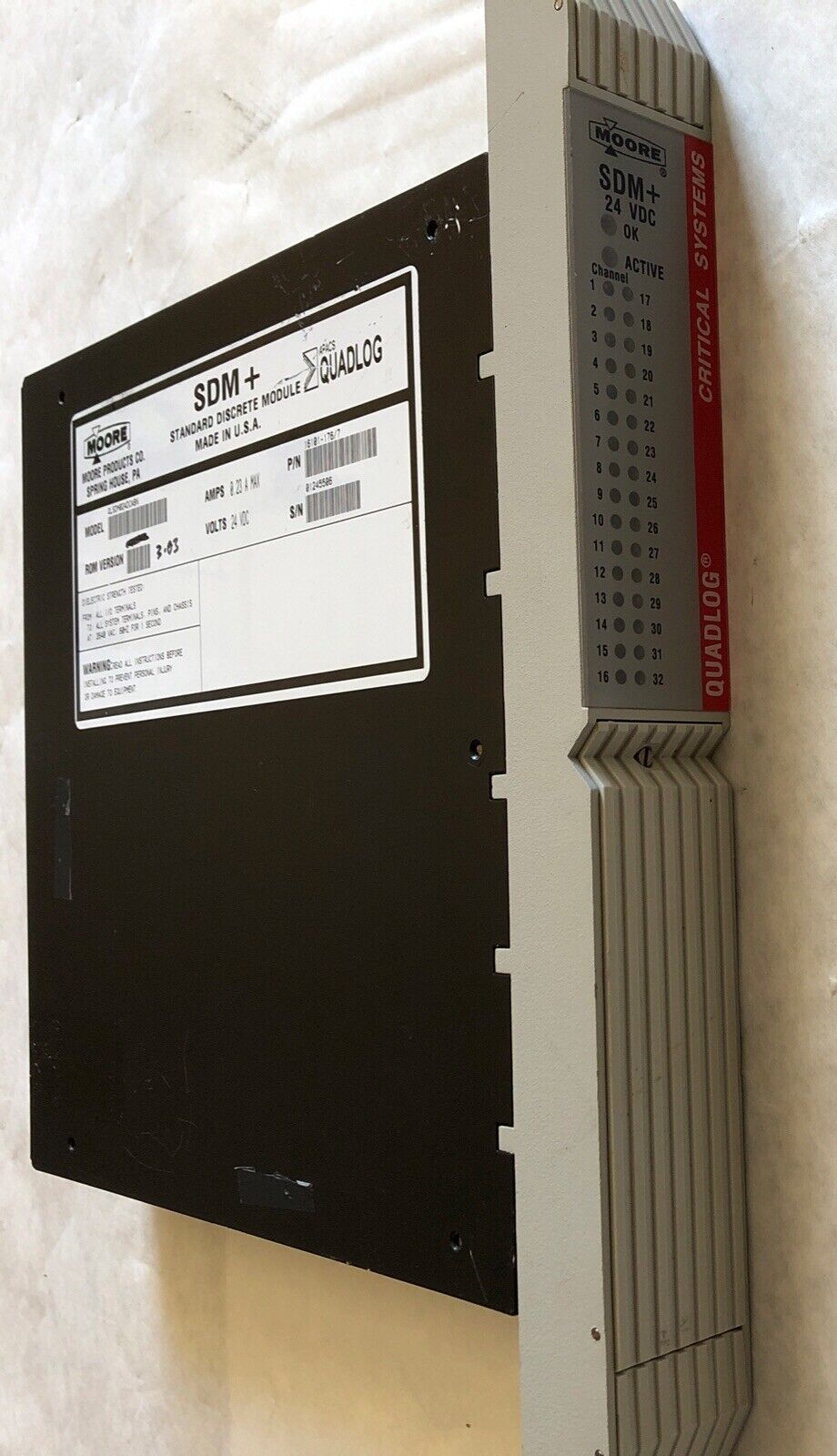 Moore Qlsdm024dcabn, Sdm + Sdm 24Vdc 0.23Amp Apacs Quadlog, Sdm+ 24 Vdc,Tg