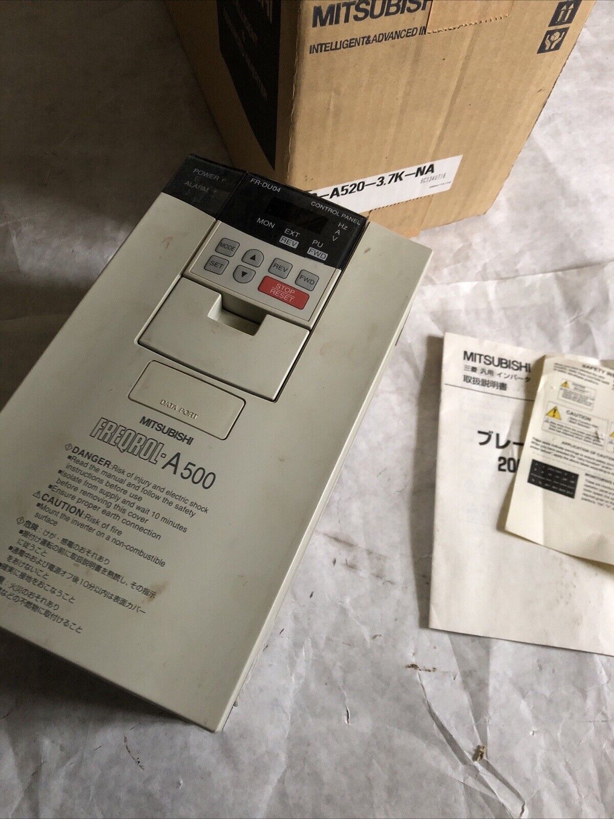 New Mitsubishi Fr-A520-3.7K,Freqrol A500, Mitsubishi Fr-A520-3.7K-Na,Di