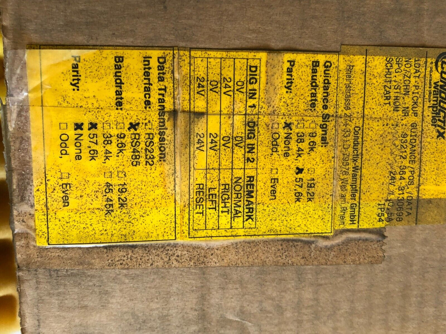 New Conductix Wampfler 93212364-3130698 Ipt Inductive Power Transfer,Ip54,An