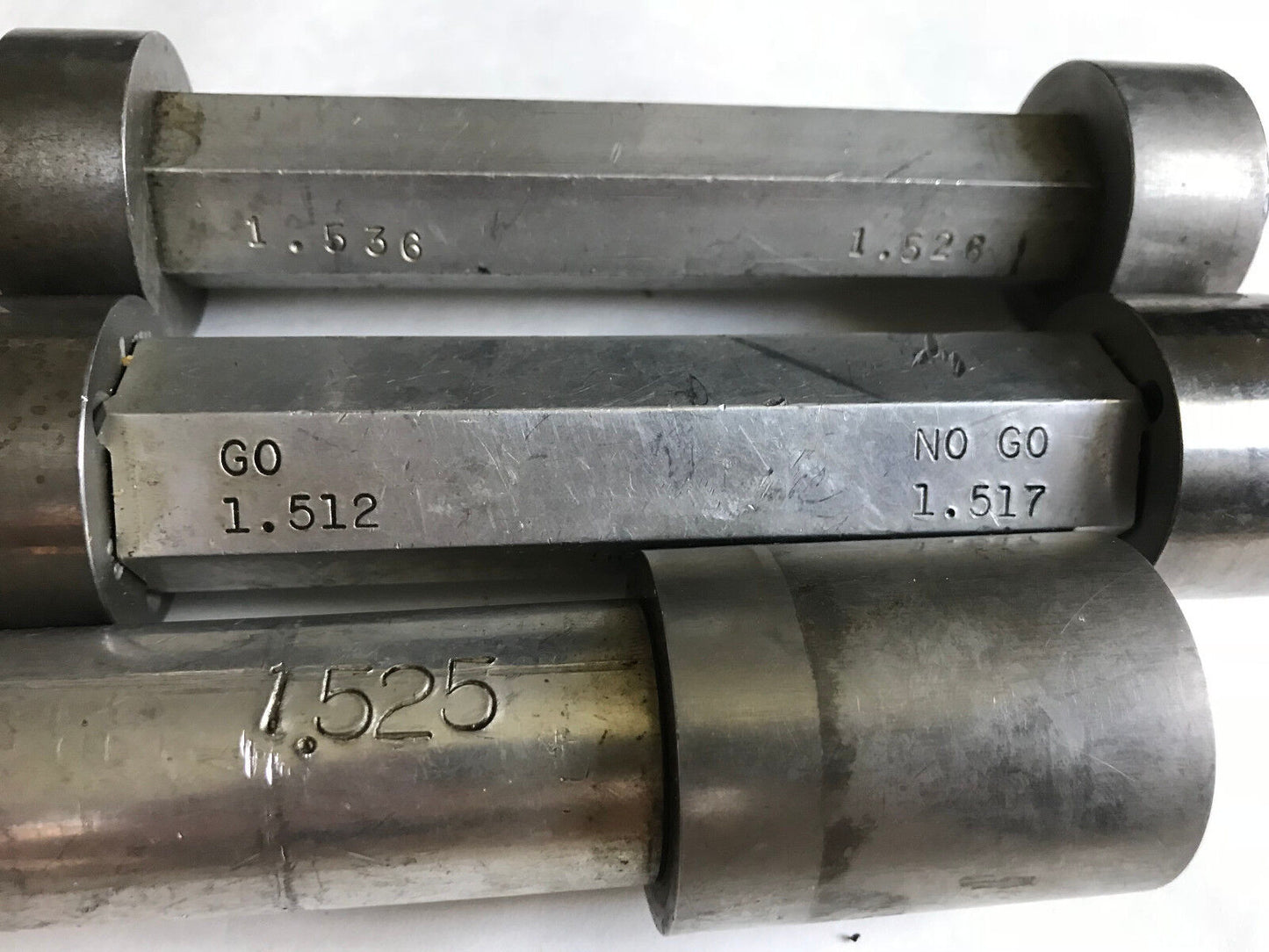 Lot The Pipe Machinery Go No Go Plug Gage Nogo 1.525 1.536 1.526 1.512 1.517,Ac
