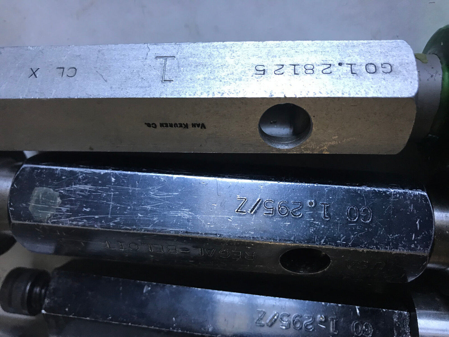 Lot Plug Gage Go Nogo Van Keuren 1.258,1.270,1.295,1.302,1.28125,Es