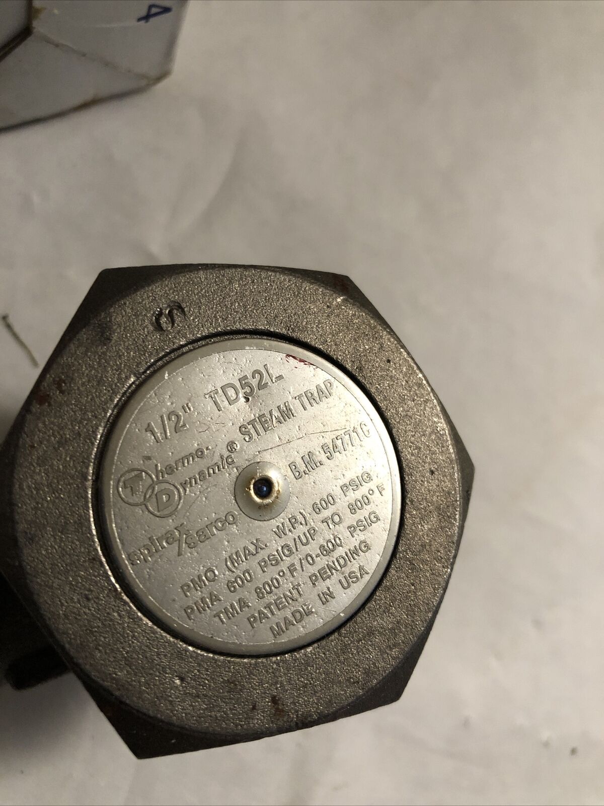 New 1/2" Npt Spirax-Sarco 1/2 Td52l Thermodynamic Steam Trap,B.M. 54771C,A743,Bw