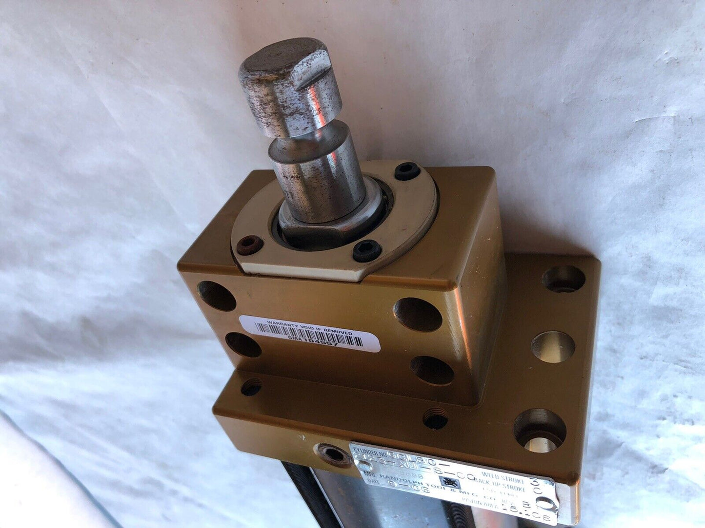 Randolph Tool Gcl80-2123-Xm-S-00 Pneumatic Cylinder, Weld Stroke: 3,Ab