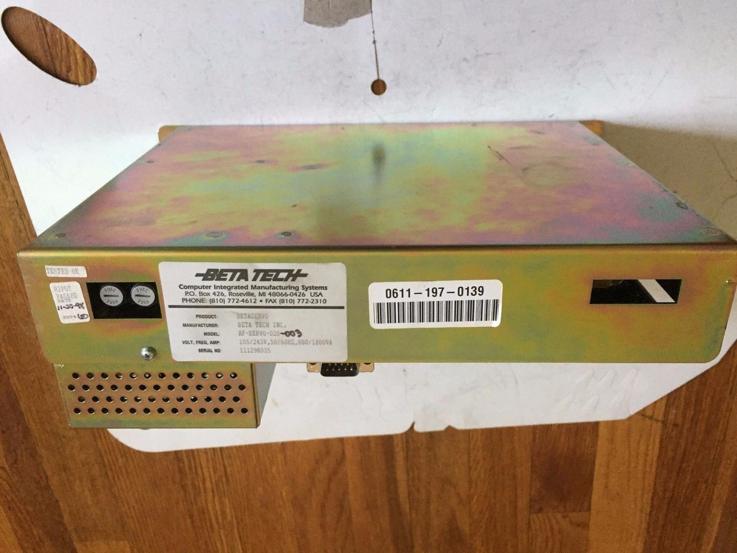 Beta-Tech Af-Servo-020-003,Af-Servo-020, Servo Drive Bf-Tab-012-001.Af,Ae