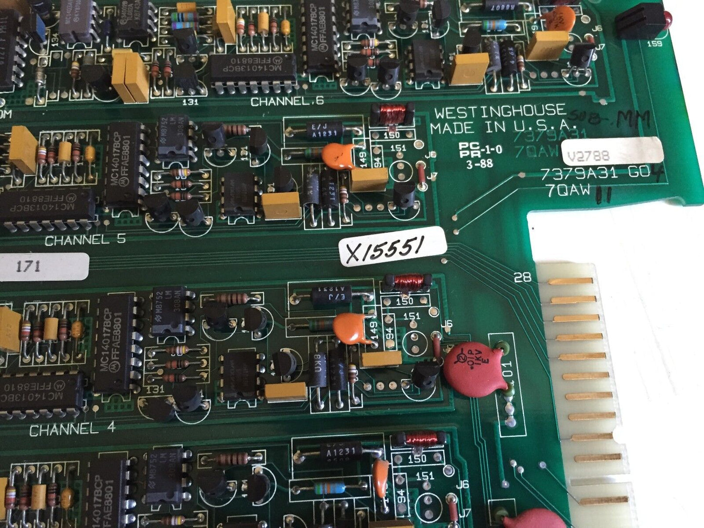 Westinghouse 7379A31-G0,7379A31g04 7Qaw Input Board Qaw 7379A31g04,Ew