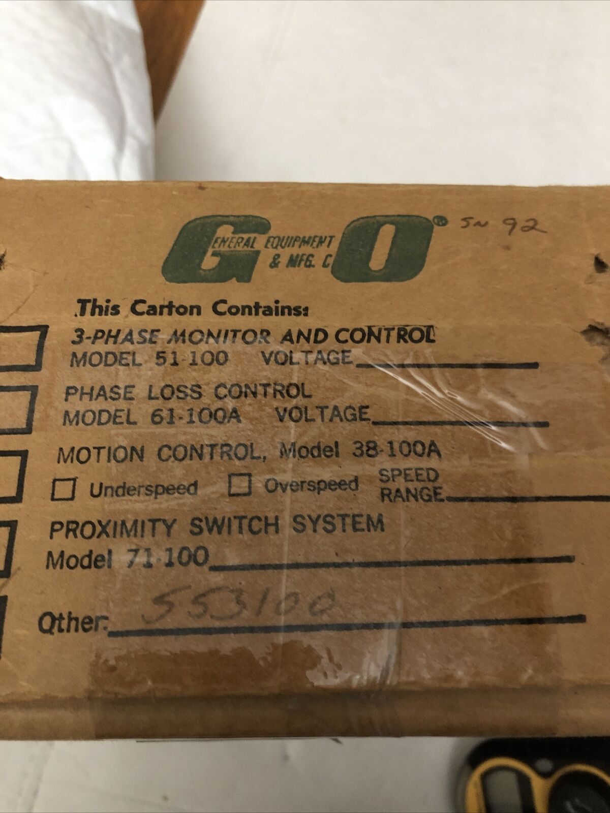 New Go Tronic 553100,Gotronic 553100 Power Line Monitor 240Vac,Cx