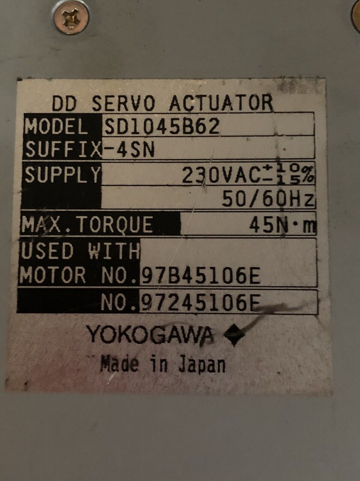 Compumotor Dynaserv Sd1045b62 48N Dm-1045B-230 Dm &Dr Direct Drive Servo,Di