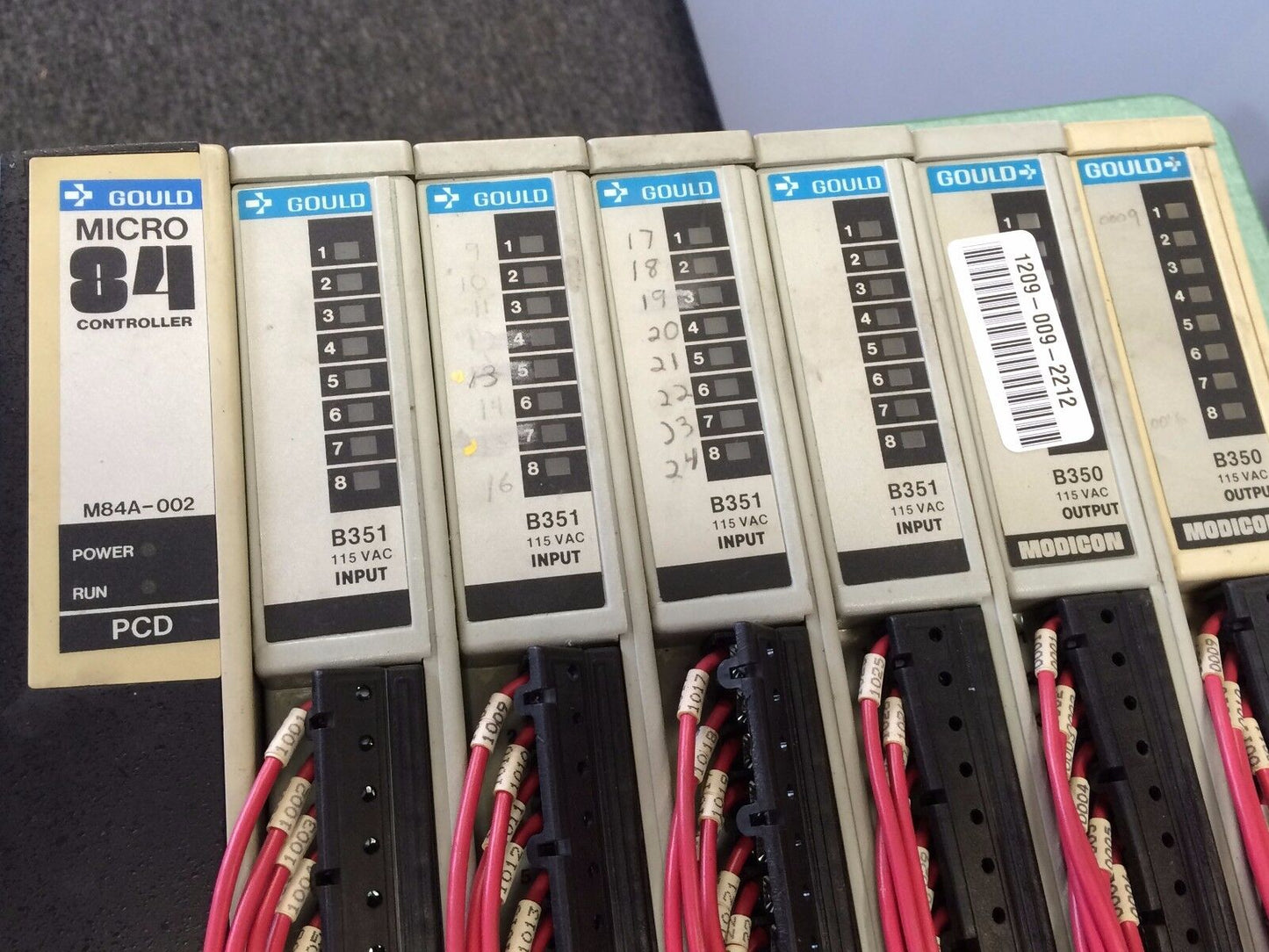 Gould As-M84a-002 Plc System Micro 84 Cpu,I/O's,B351,B350,Cu