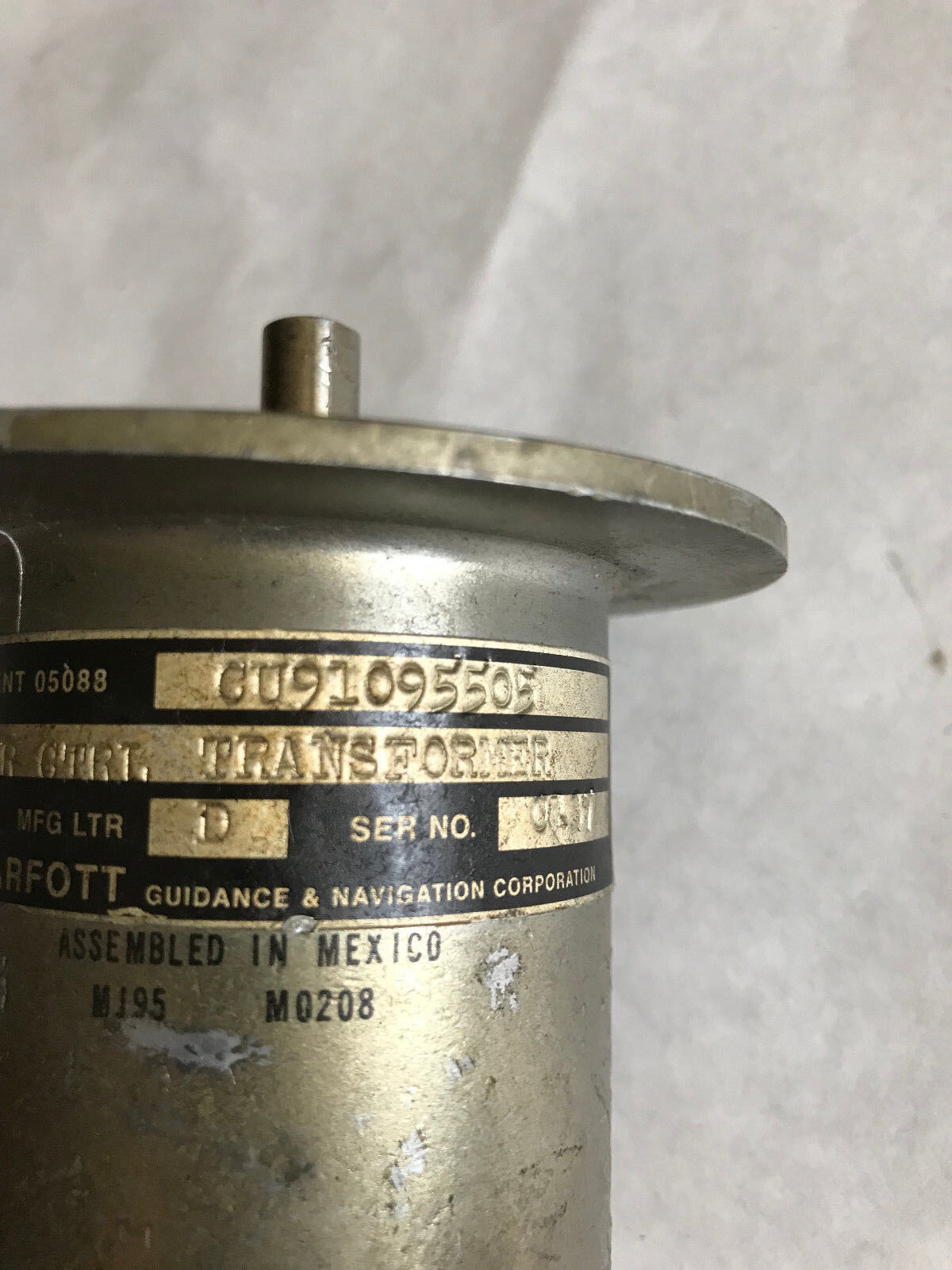 Kearfott Cu91095505 Resolver Rslvr Ctrl Transformer,Singer Cu91095505,Sa