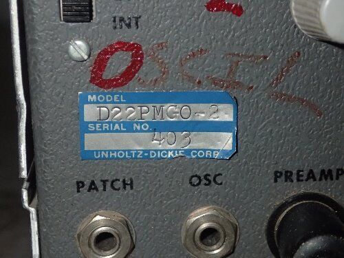 Unholtz Dickie D22pmg0-2,D22pmg-2,D22 Pmgo-2 Charge Amplifier,Be