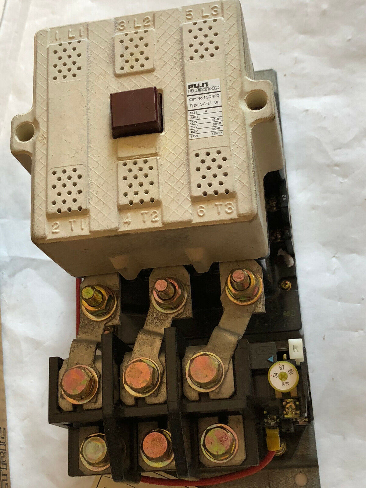 Fuji 1Sc4fo Magnetic Contactor,Fuji 1Sc4f0,1Sw4fo,1Tk4fh,Tk-6/Ul,110V Coil,Fg