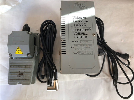 Ranpak Bv Pc-0647 Fillpak Tt Voidfill System Controller & Footswitch,Da