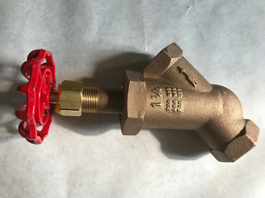 United Brass Works 1-1/4" Boiler Y Blow Down Valve Asme Ptfe Disc 200Wsp 226Ut
