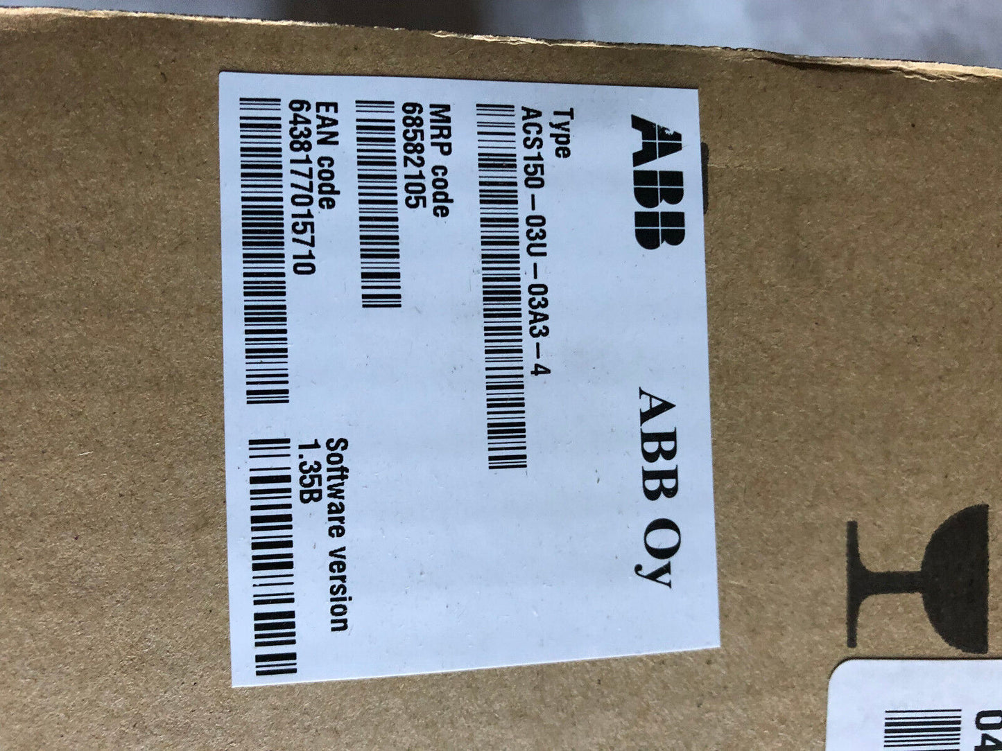 New Abb Acs150-03U-03A3-4 Micro Inverter Drive,Ip20/Ul, 68582105,Am