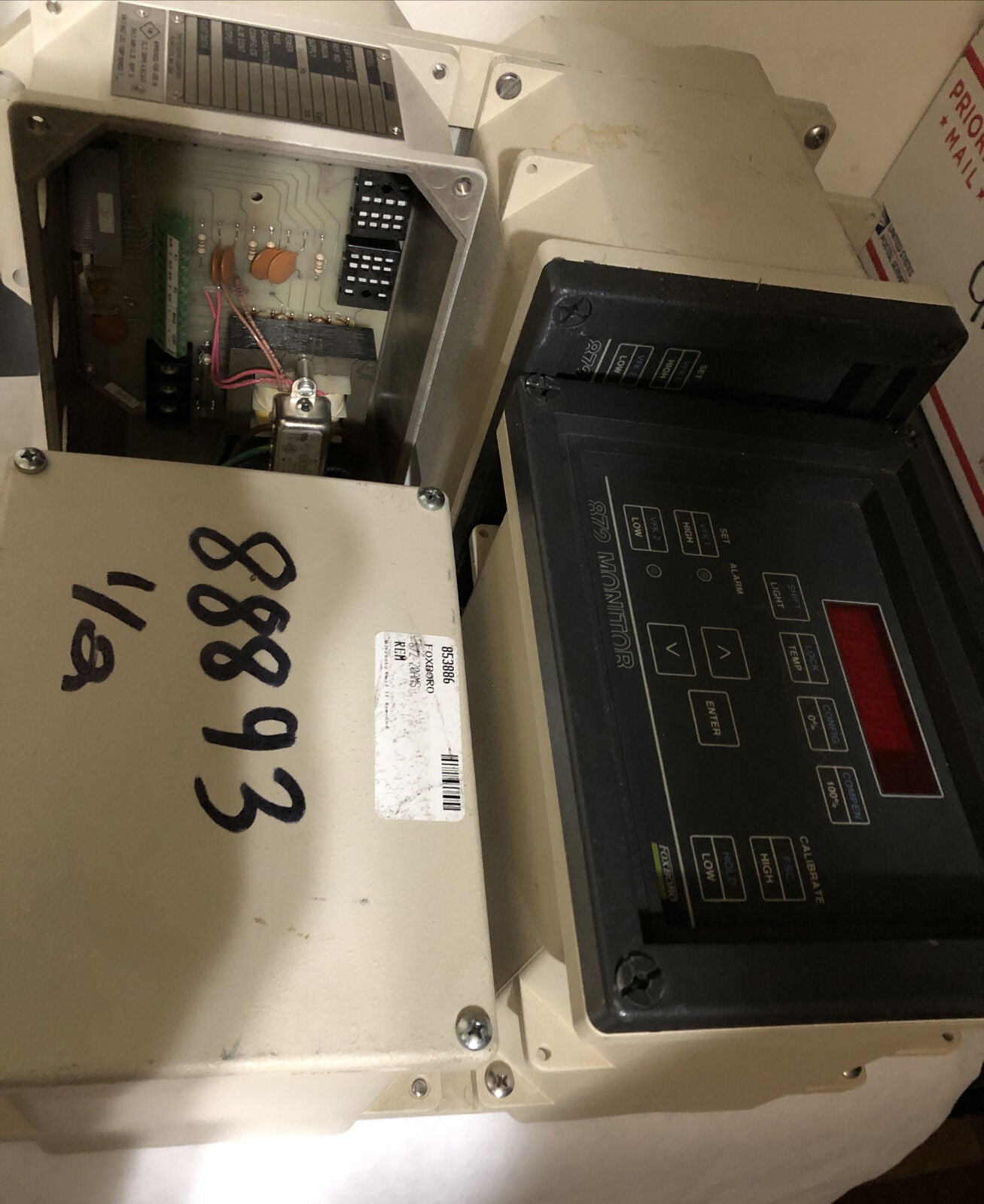 Lot 2 Foxboro 872  Monitor 872-20Ams ,Cs-E/Fn-F,641601X01 (Missed Cover),Db