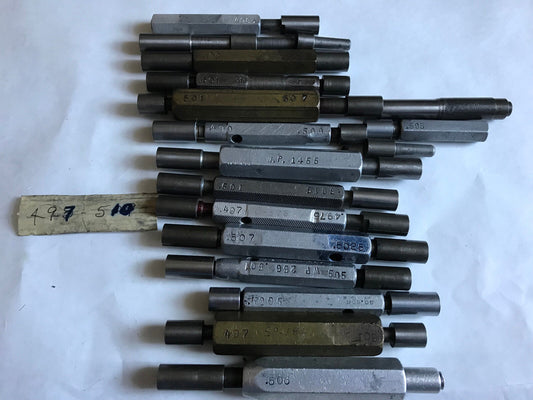 Lot The Pipe Machinery Go No Go Plug Gage .507,.5025,.501,.505,.503,.497,.510,Sa