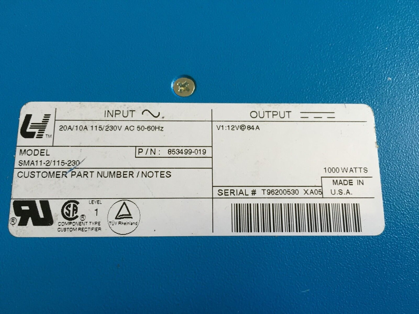 New Lh Sma11-2/115-230,853499-019 Super-Mite-A, Lh Research Power Supply,Ea