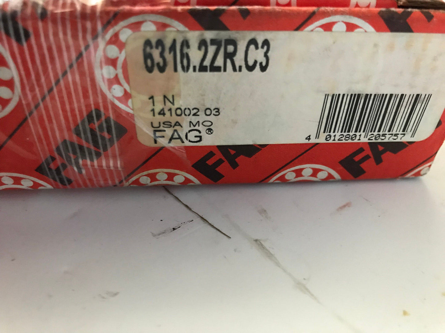 New Fag 6316.2Zr.C3 Sealed Ball Bearing 42V.J 1257,Em