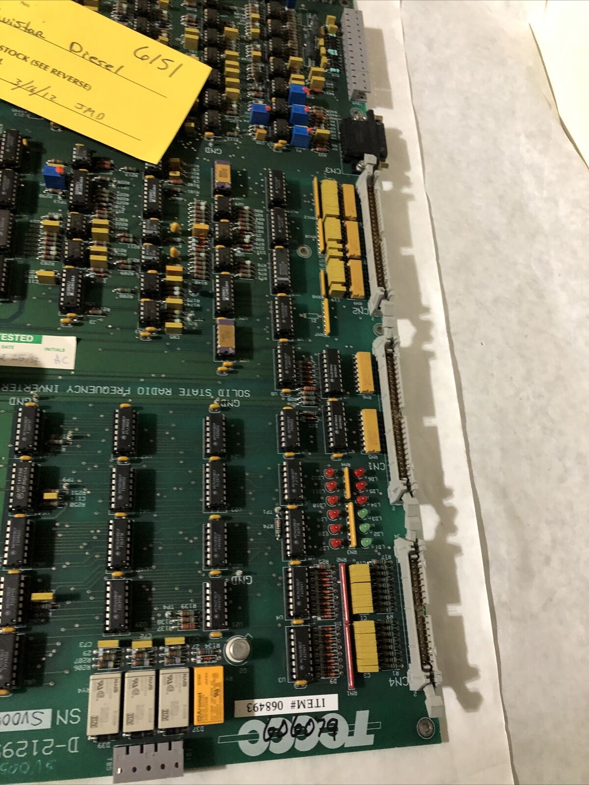 Tocco D-212956 Cnc Solid State Radio Frequency Inverter Board Tocco D-2129561,Fi