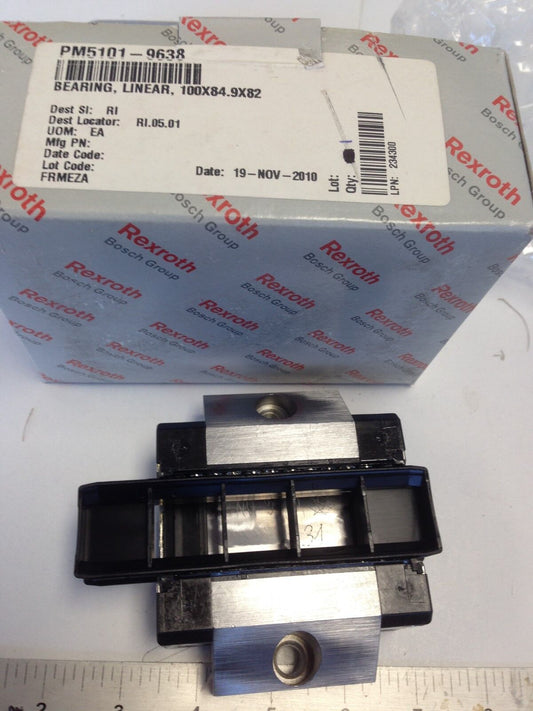 New Rexroth Bosch R166539420 011 (7210)  5101-9638-A Linear Rail Bearing,Dd